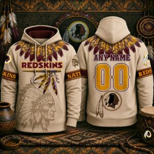 Washington Redskins X Native American Heritage Month Special Edition 2026 – 3D Unisex Hoodie