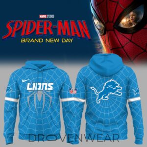 Detroit Lions X Spider Man 2026 Limited Edition Hoodie