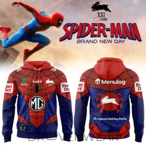 All Over South Sydney Rabbitohs X Spider-man 2026 Merch Limited Edition Hoodie