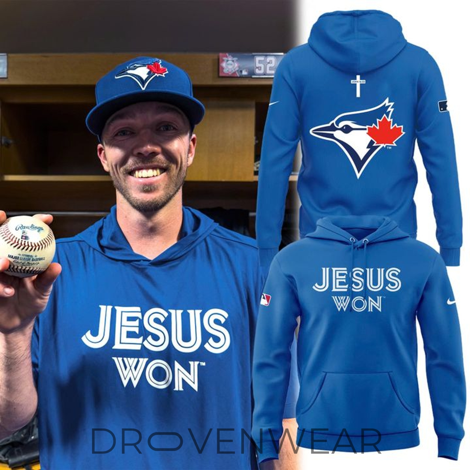 Toronto Blue Jays X Jesus Won 2026 Limited Edition Hoodie Toronto Blue Jays X Jesus Won 2026 Limited Edition Hoodie