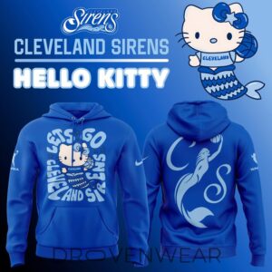 Wnba Cleveland Sirens X Hello Kitty Mermaid Royal Blue Hoodie