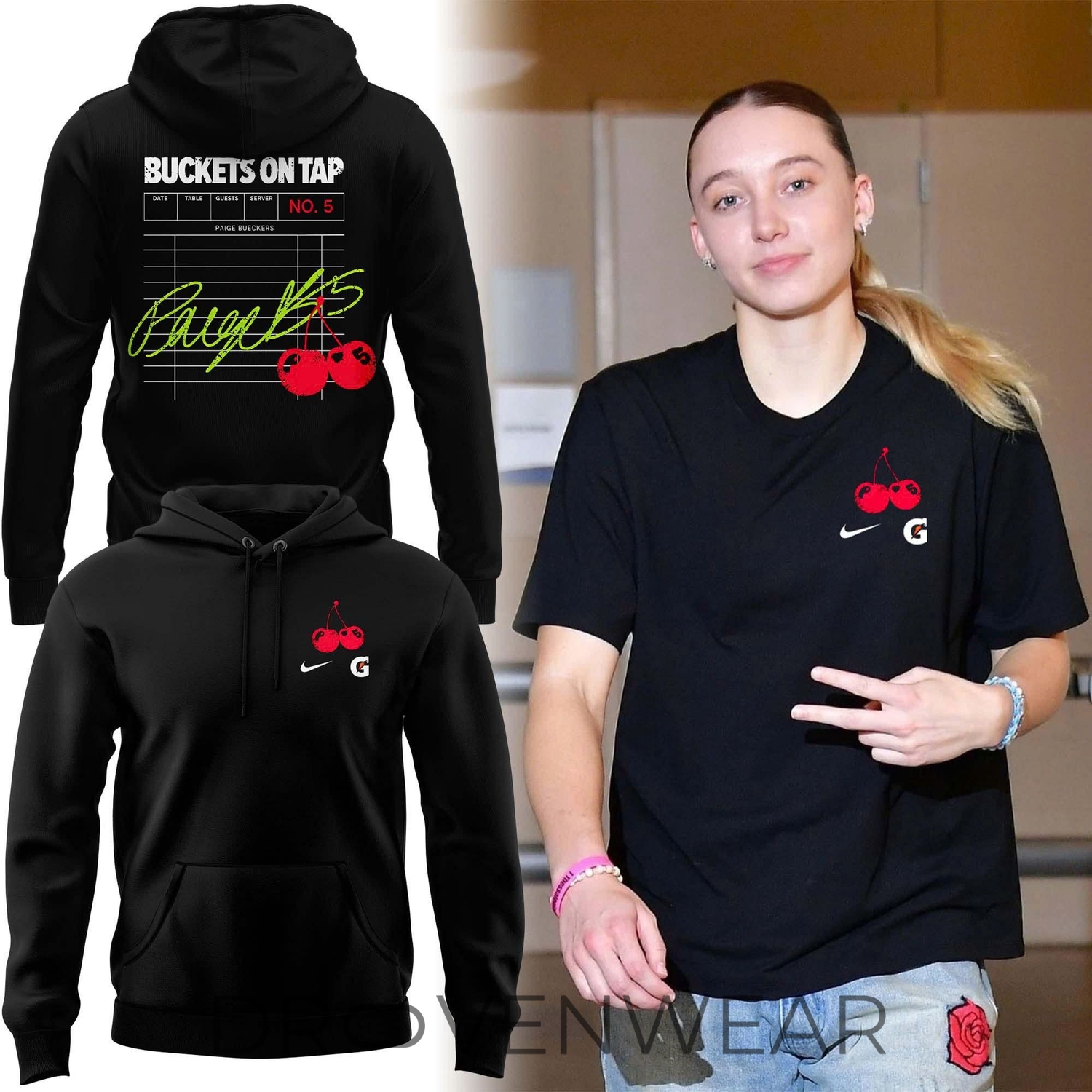 Dallas Wings Paige Bueckers “buckets On Tap” Hoodie Dallas Wings Paige Bueckers “buckets On Tap” Hoodie
