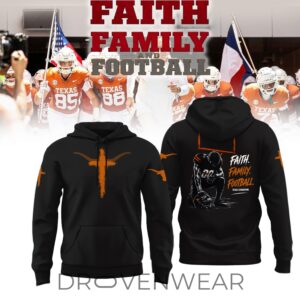 Texas Longhorns Faith Family Football 2026 Limited Hoodie