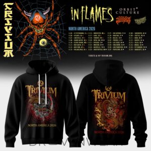 Trivium North America Tour 2026 Merch Speicla Edition Hoodie