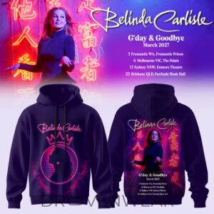 Belinda Carlisle – G’day & Goodbye Australia Hoodie Ver3