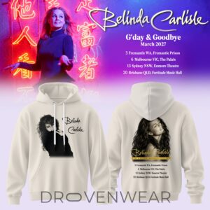 Belinda Carlisle – G’day & Goodbye Australia Hoodie Ver2