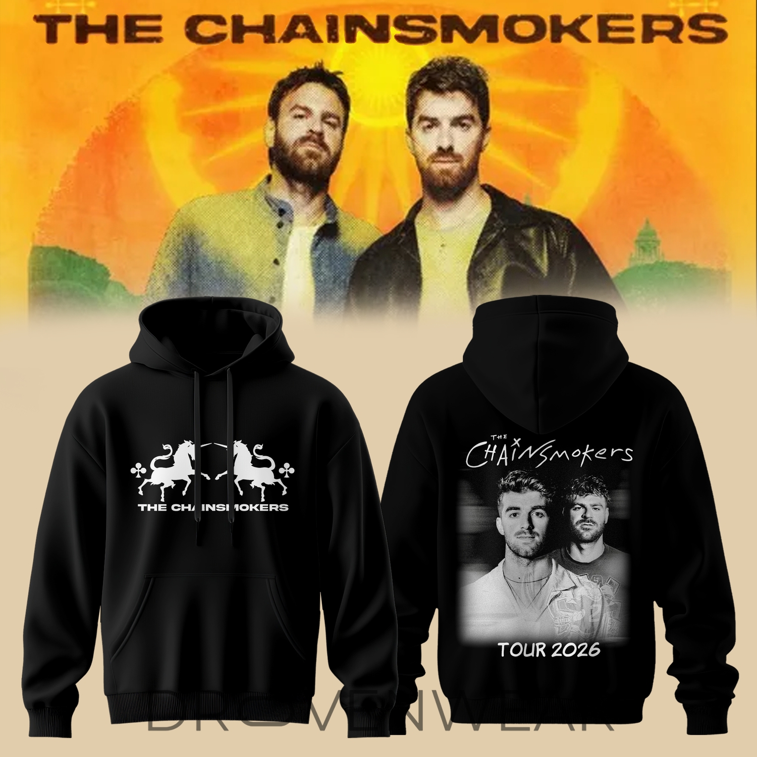 The Chainsmokers Tour 2026 Hoodie Ver2 The Chainsmokers Tour 2026 Hoodie Ver2