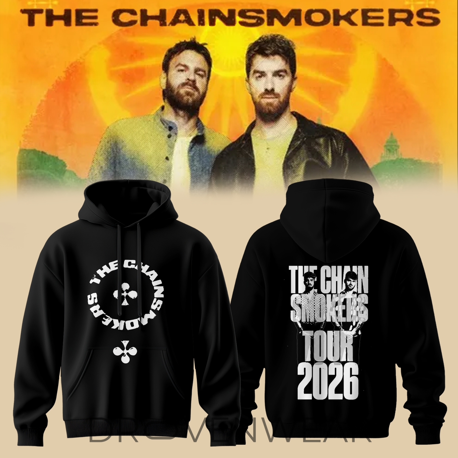 The Chainsmokers Tour 2026 Hoodie The Chainsmokers Tour 2026 Hoodie
