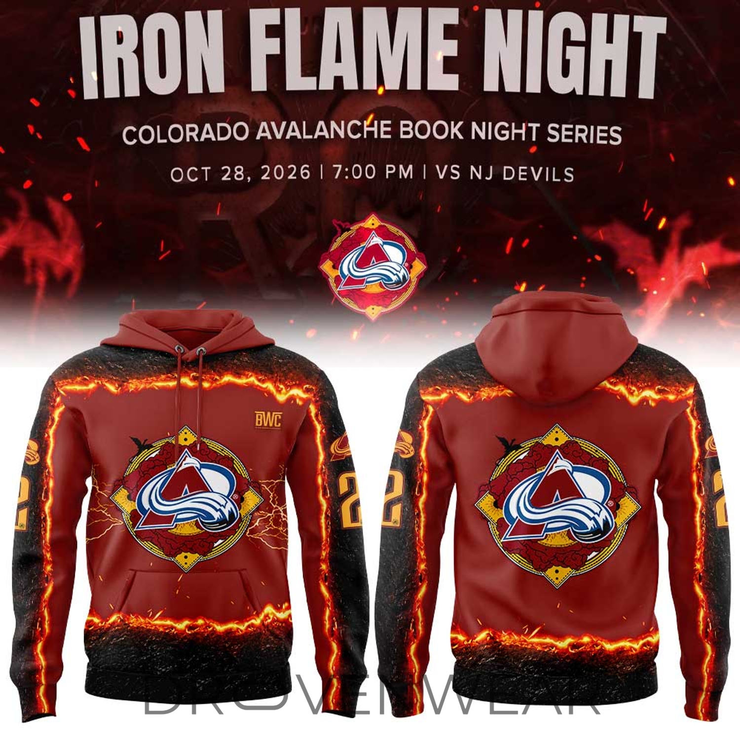 Colorado Avalanche “fourth Wing Night” Book Night Series Special Edition Hoodie Colorado Avalanche “fourth Wing Night” Book Night Series Special Edition Hoodie