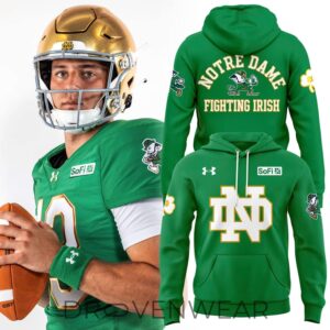 Notre Dame Fighting Irish Green Pullover Hoodie
