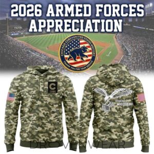 Chicago Cubs Armed Forces Appreciation 2026 Event Hoodie