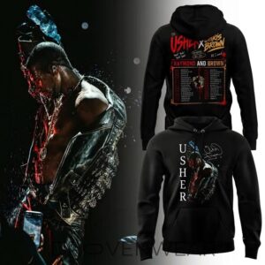 Usher X Chris Brown Raymond And Brown Tour 2026 Black Collection Hoodie Ver2