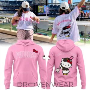San Diego Padres Hello Kitty Theme 2026 Pink Edition Hoodie