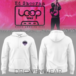 Ed Sheeran Loop Tour North America 2026 White Edition Hoodie