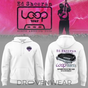 Ed Sheeran Loop Tour 2026 Denver, Co Merch For Fan Hoodie