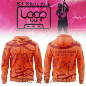 Ed Sheeran Loop Tour 2026 North America 2026 Orange Edition Hoodie