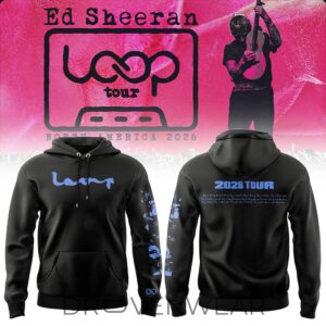 Ed Sheeran Loop Tour 2026 North America 2026 Black Edition Hoodie