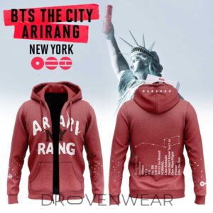 Bts World Tour Arirang New York Hoodiezip Collection