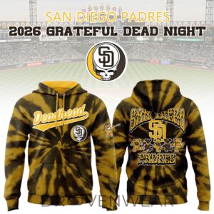 San Diego Padres 2026 Grateful Dead Night Hoodie