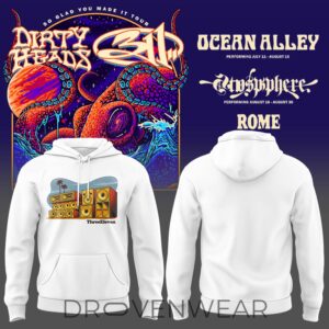 311 And Dirty Heads Tour Rome White Collection Hoodie Ver2