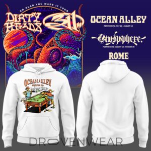 311 And Dirty Heads Tour Rome White Collection Hoodie