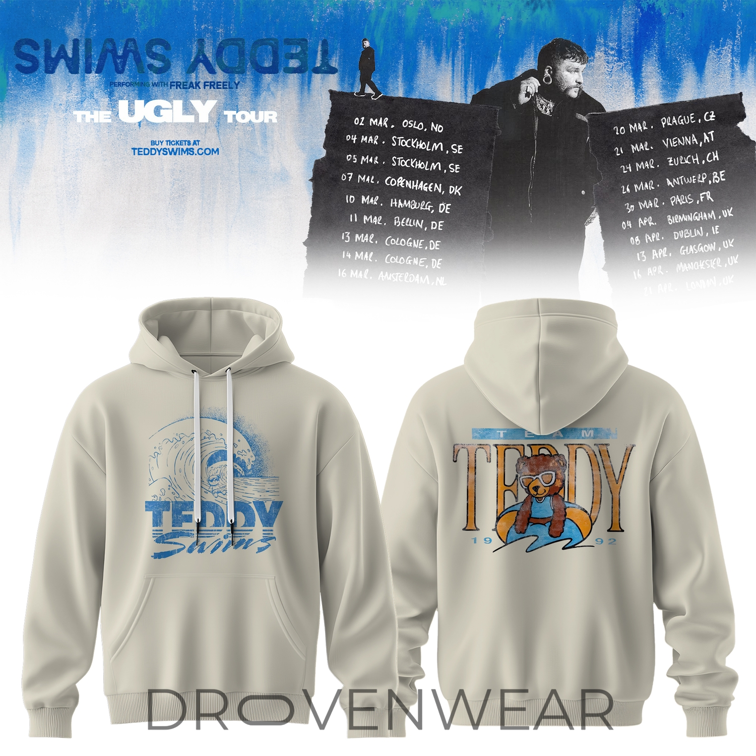 Teddy Swims Special Edition Hoodie The Ugly Tour 2026 Ver3 Teddy Swims Special Edition Hoodie The Ugly Tour 2026 Ver3