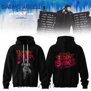 Teddy Swims Concert The Ugly Tour Black Hoodie Edition