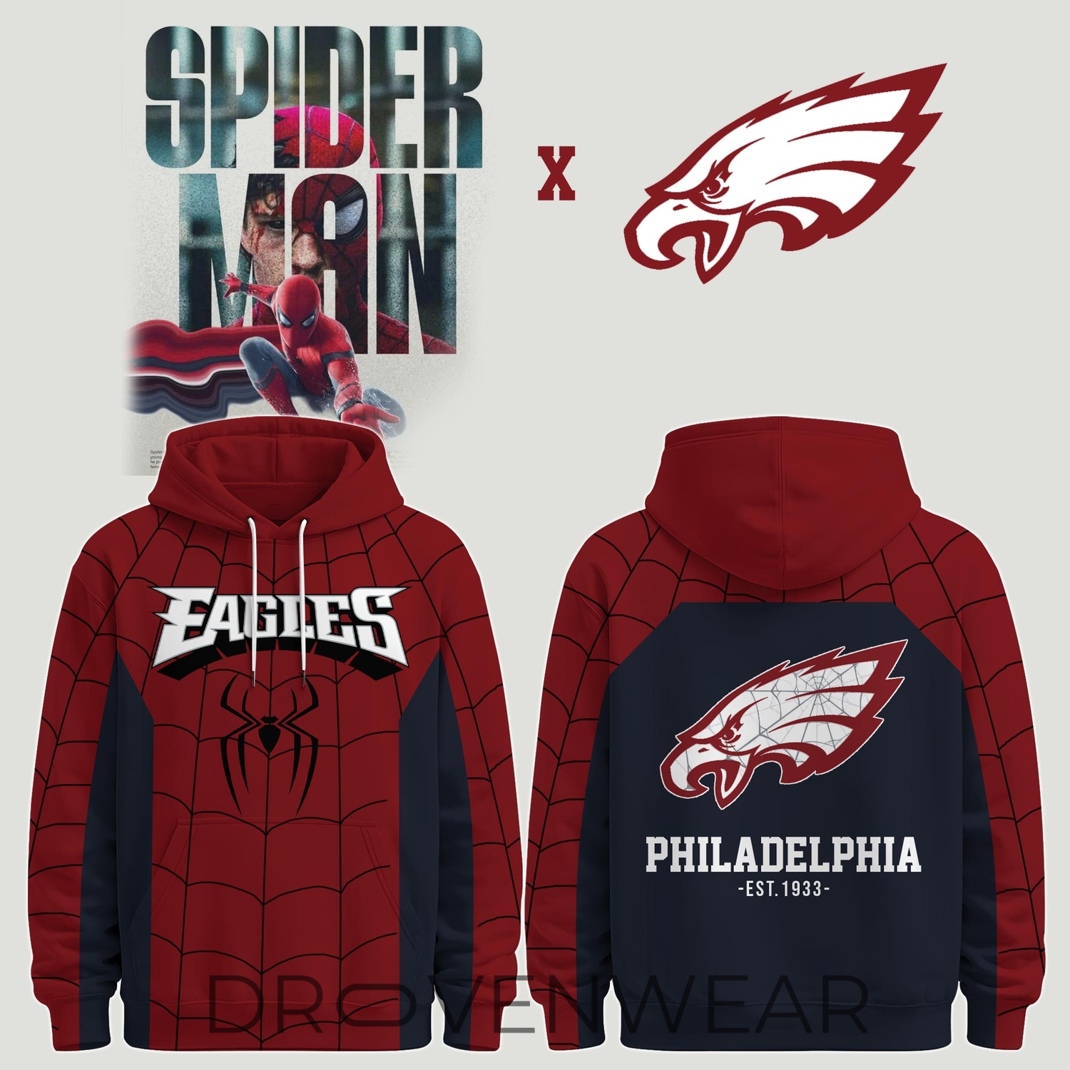 Philadelphia Eagles X Spider Man Brand New Day 2026 Limited Edition Hoodie Philadelphia Eagles X Spider Man Brand New Day 2026 Limited Edition Hoodie