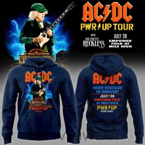 Ac/dc High Voltage In Denver Power Up Tour 2026 Special Hoodie