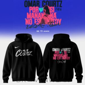 Omar Courtz Concert Por Si Mañana No Estoy 2026 Black Signed Hoodie Collection Ver4