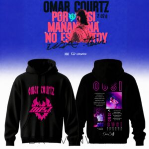 Omar Courtz Concert Por Si Mañana No Estoy 2026 Black Signed Hoodie Collection