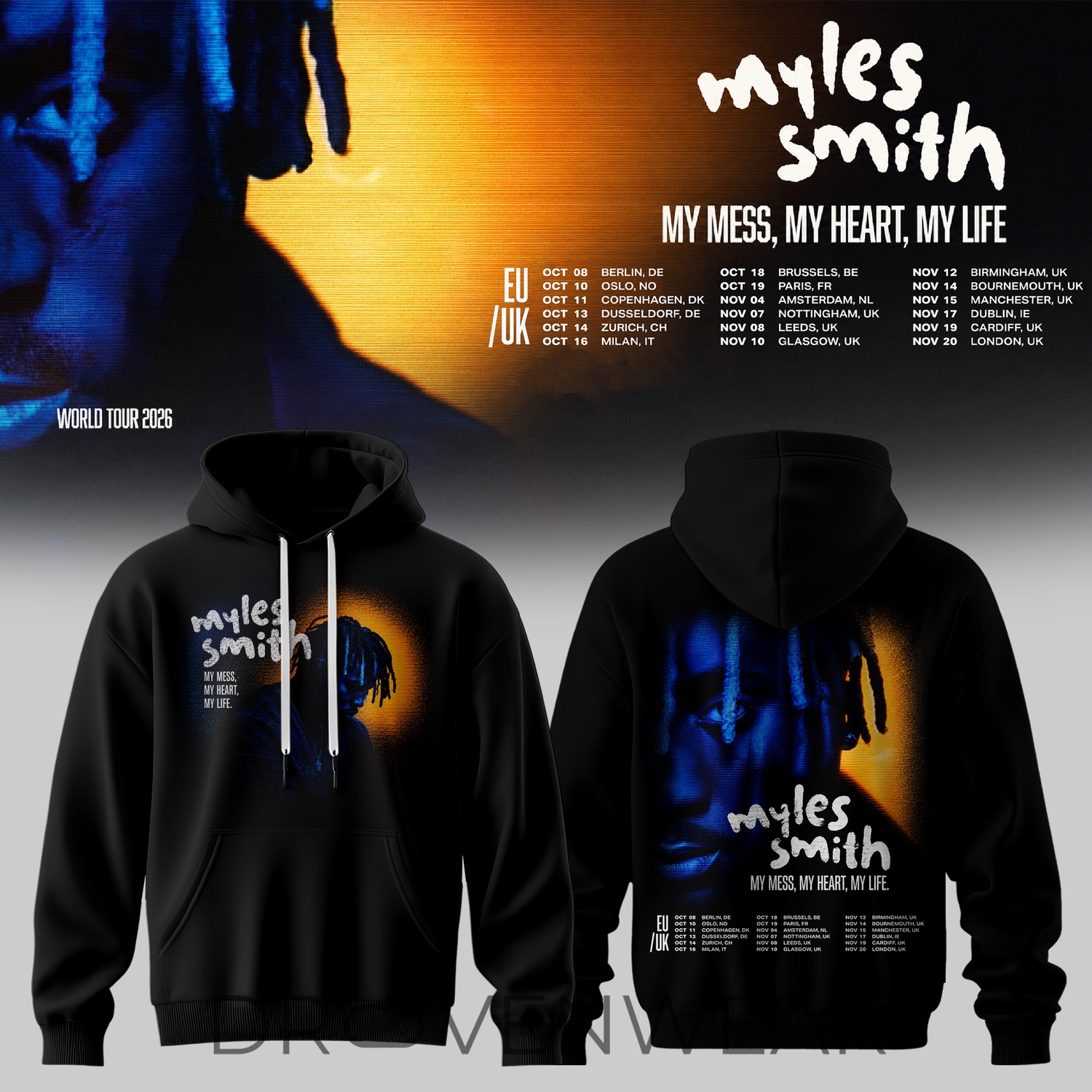 My Mess, My Heart, My Life Tour 2026 Edition Hoodie Ver2 My Mess, My Heart, My Life Tour 2026 Edition Hoodie Ver2