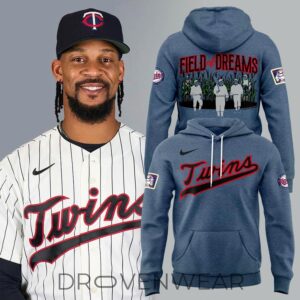 Minnesota Twins 2026 MLB At Field Of Dreams Game Hoodie Blue