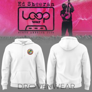 Ed Sheeran Loop Tour 2026 North America White Hoodie