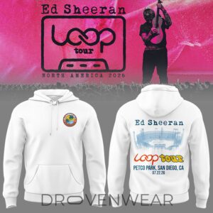 Ed Sheeran Loop Tour 2026 Petco Park San Diego Limited Edition Hoodie