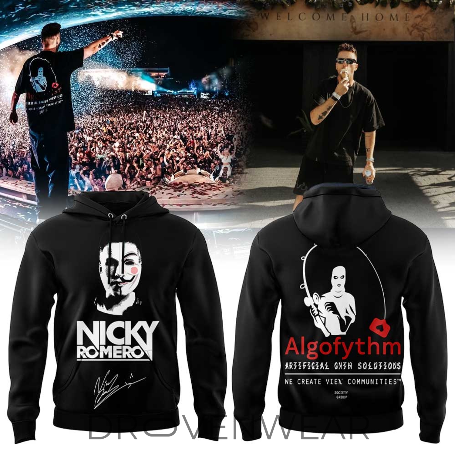 Nicky Romero Tour 2026 Hoodie Nicky Romero Tour 2026 Hoodie