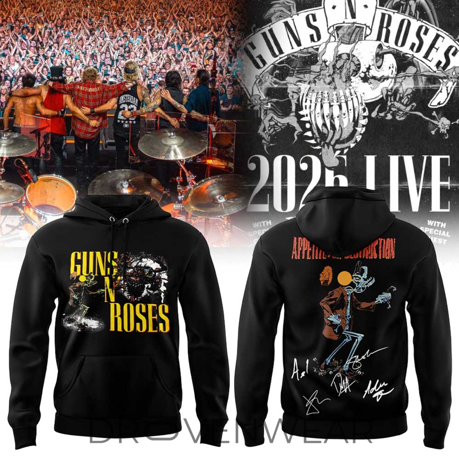 Guns N’ Roses X World Tour 2026 Hoodie Guns N’ Roses X World Tour 2026 Hoodie