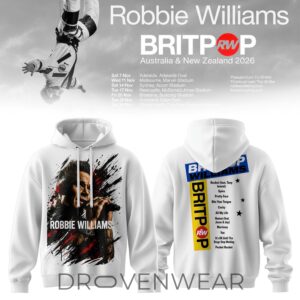 Britpop Au/nz Tour 2026 Hoodie Ver3