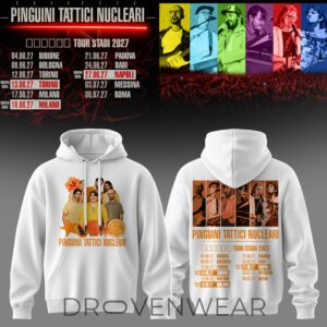 Pinguini Tattici Nucleari Tour Stadi 2027 Hoodie Ver2