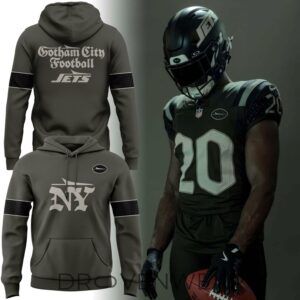 New York Jets Gotham City Football Special Uniform Pullover Hoodie
