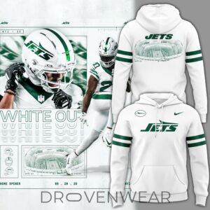 New York Jets White Out Uniform 2026 Pullover Hoodie