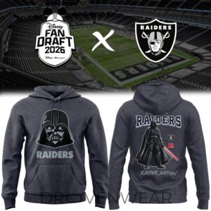 Las Vegas Raiders Darth Vader Inspired Fan Draft 2026 Hoodie