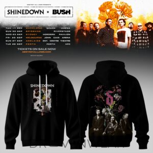 SHINEDOWN x BUSH Australia Tour 2026 Limited Edition Hoodie V4