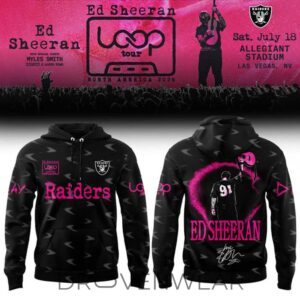 Ed Sheeran The Loop Tour 2026 Allegiant Stadium Signature Limited Edition Hoodie V2