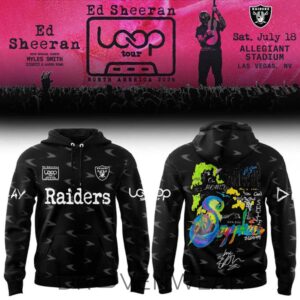 Ed Sheeran The Loop Tour 2026 Allegiant Stadium Signature Limited Edition Hoodie