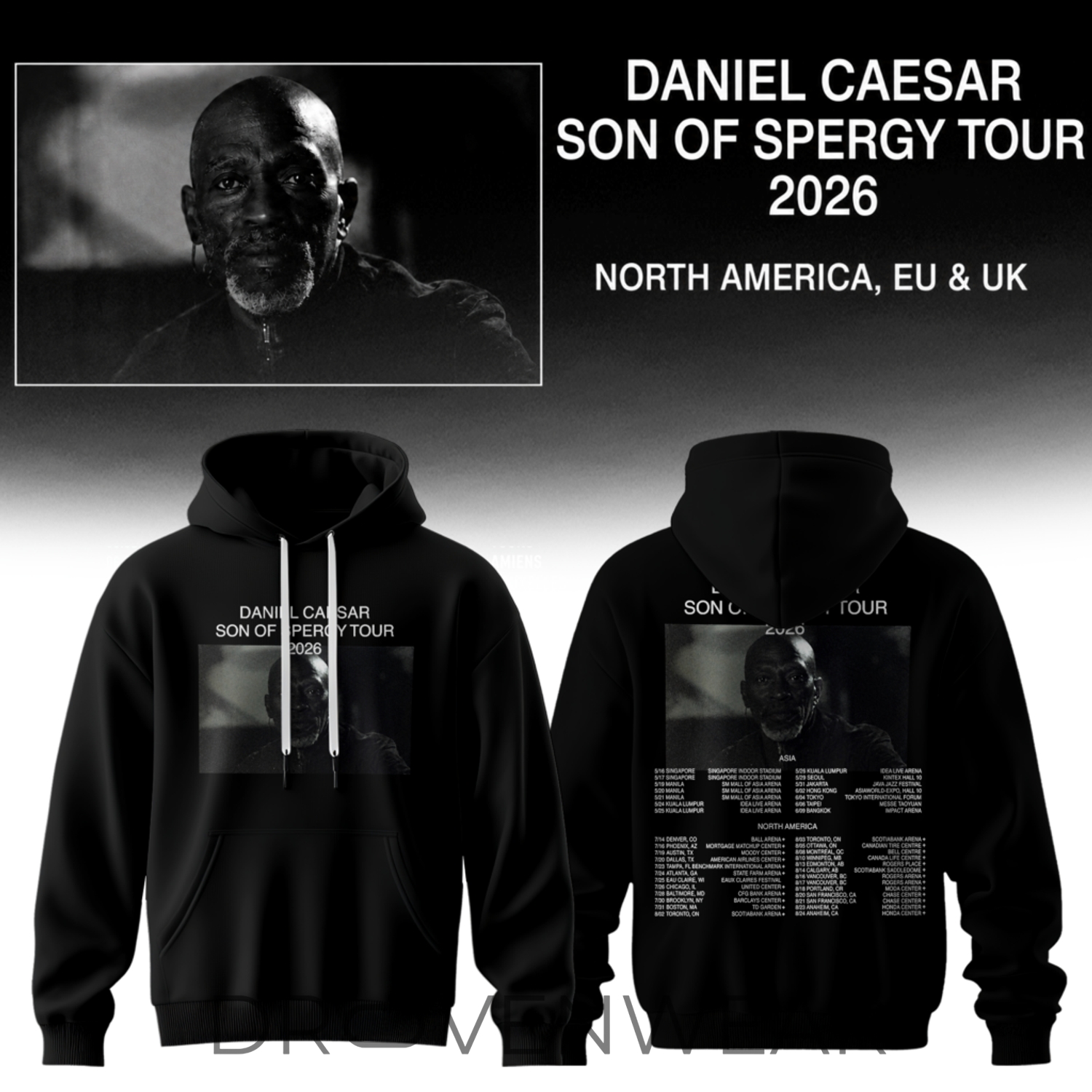 Daniel Caesar – Son Of Spergy Tour Limited Hoodie V3 Daniel Caesar – Son Of Spergy Tour Limited Hoodie V3
