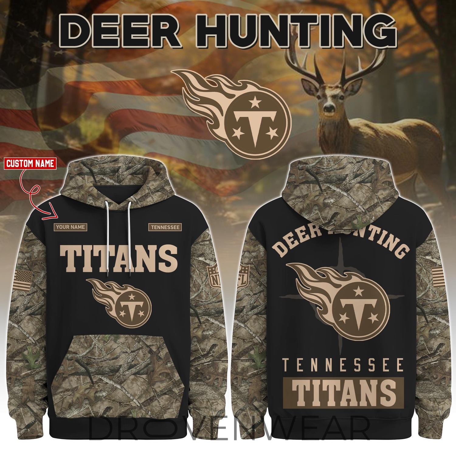 Tennessee Titans Deer Hunting Limited Edition Hoodie Tennessee Titans Deer Hunting Limited Edition Hoodie