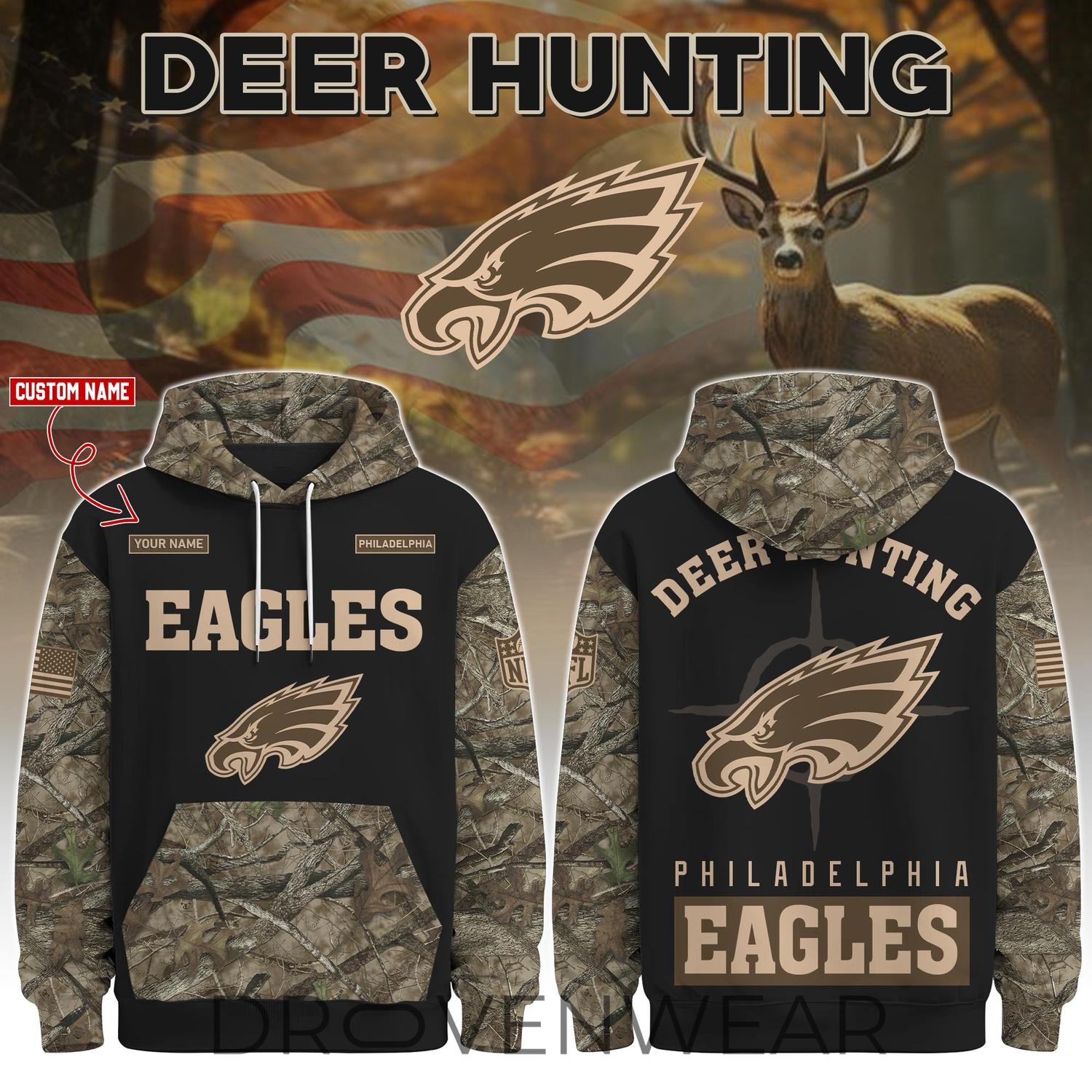 Philadelphia Eagles Deer Hunting Limited Edition Hoodie Philadelphia Eagles Deer Hunting Limited Edition Hoodie