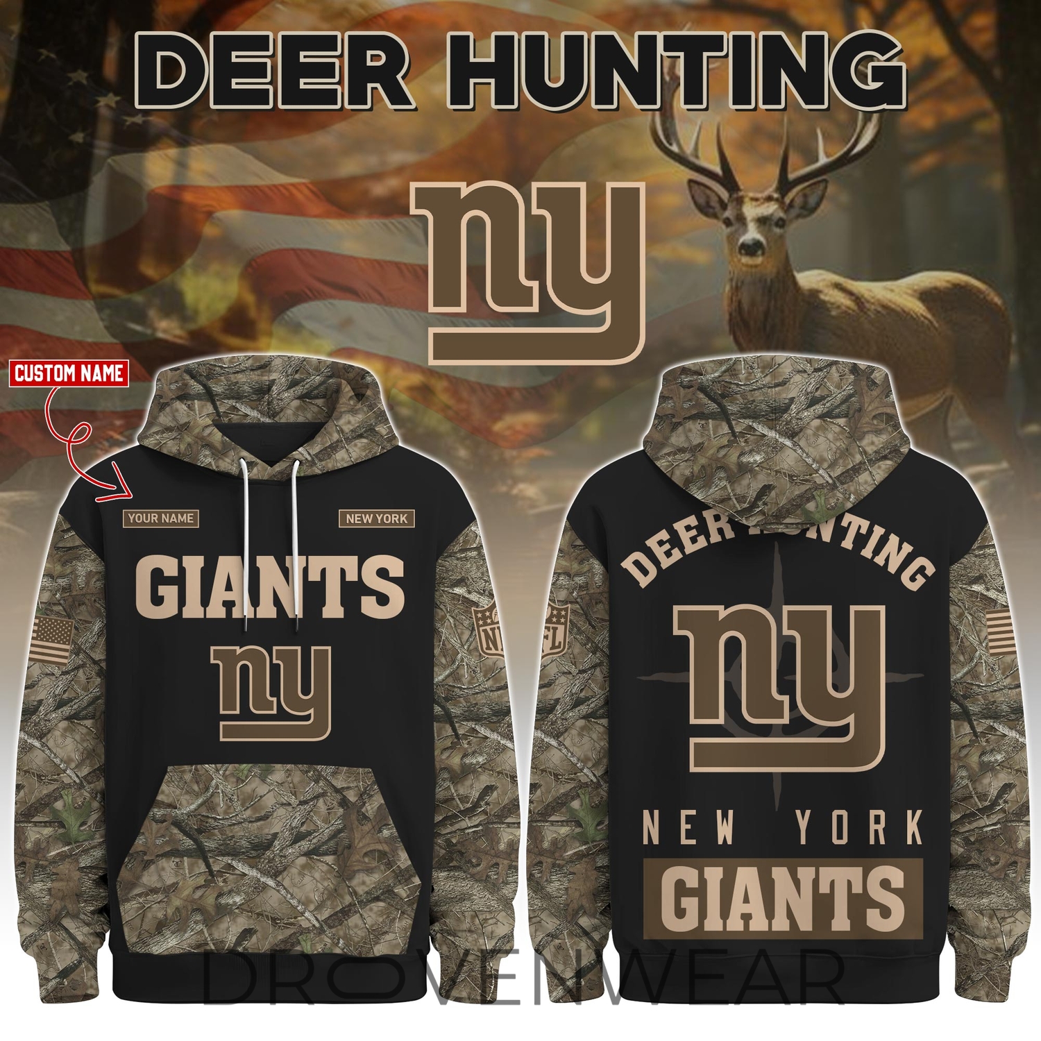 New York Giants Deer Hunting Limited Edition Hoodie New York Giants Deer Hunting Limited Edition Hoodie