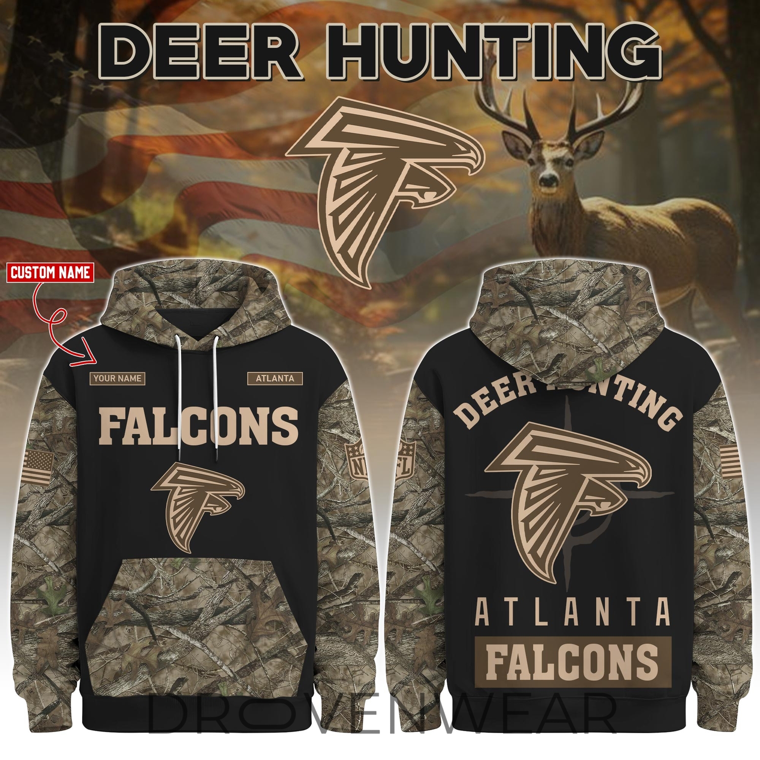 Atlanta Falcons Deer Hunting Limited Edition Hoodie Atlanta Falcons Deer Hunting Limited Edition Hoodie